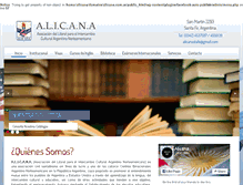 Tablet Screenshot of alicana.com.ar